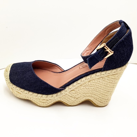 BCBGMAXAZRIA} Abell Denim Wedge Espadrille - Picture 2 of 13